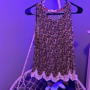 flower lacy tank
